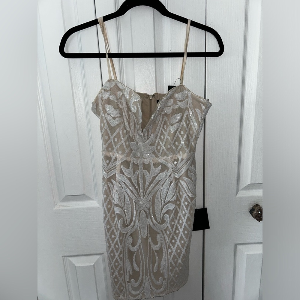 Cream mini dress